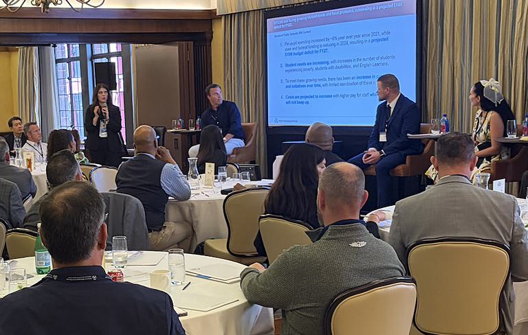 Simone Carpenter, DMG Director; Ehren Jarrett, Superintendent, Rockford Public Schools; Kristina Perry, Director of Accountability, Rockford Public Schools; Jason Barthel, CIO/COO, Rockford Public Schools